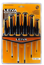 LEIVA JUEGO DESTORNILLADORES X2