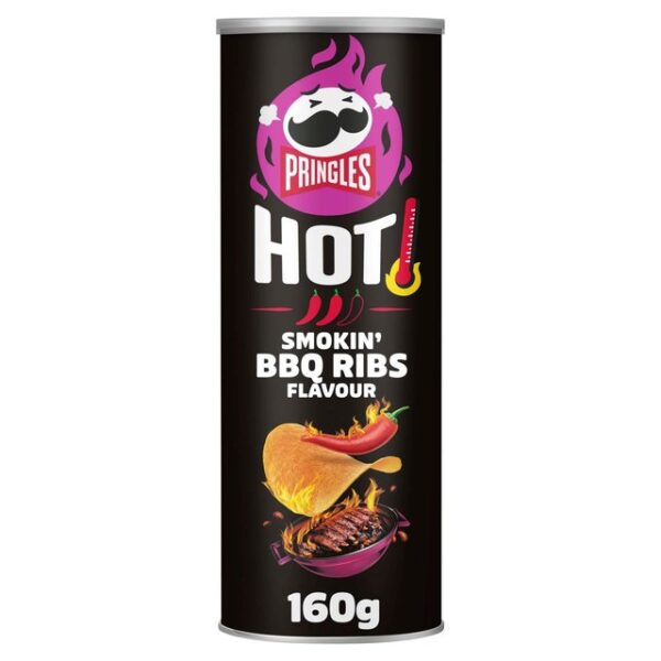 PRINGLES HOT BBQ RIBS 160G