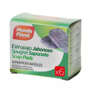MUNDO FLORAL ESTROPAJO JABONOSO